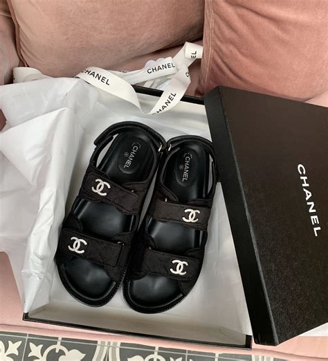 sandalki chanel|authentic Chanel sandals.